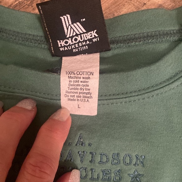 Harley Davidson Excellent like new condition size large crop top - Picture 7 of 9